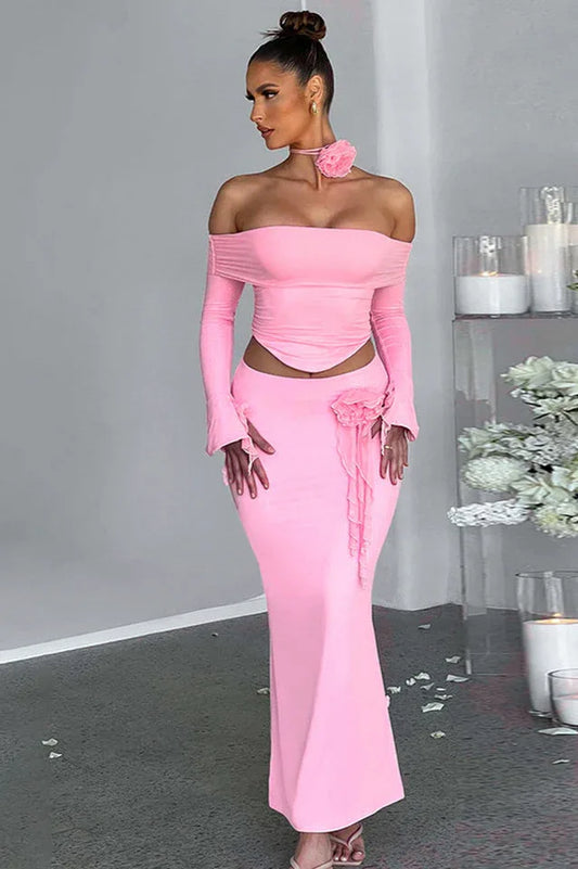 Deema Maxi Skirt Set - TEVQA