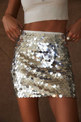 Disc Sequin Mini Skirt | Dress In Beauty