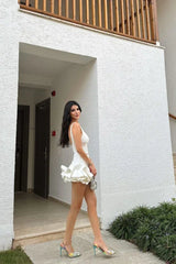 Backless Puff Dress - TEVQA