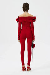 Floral Appliqu¨¦d Ruched Crop Top | Dress In Beauty