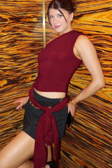 Chic One Shoulder T-Shirt - TEVQA
