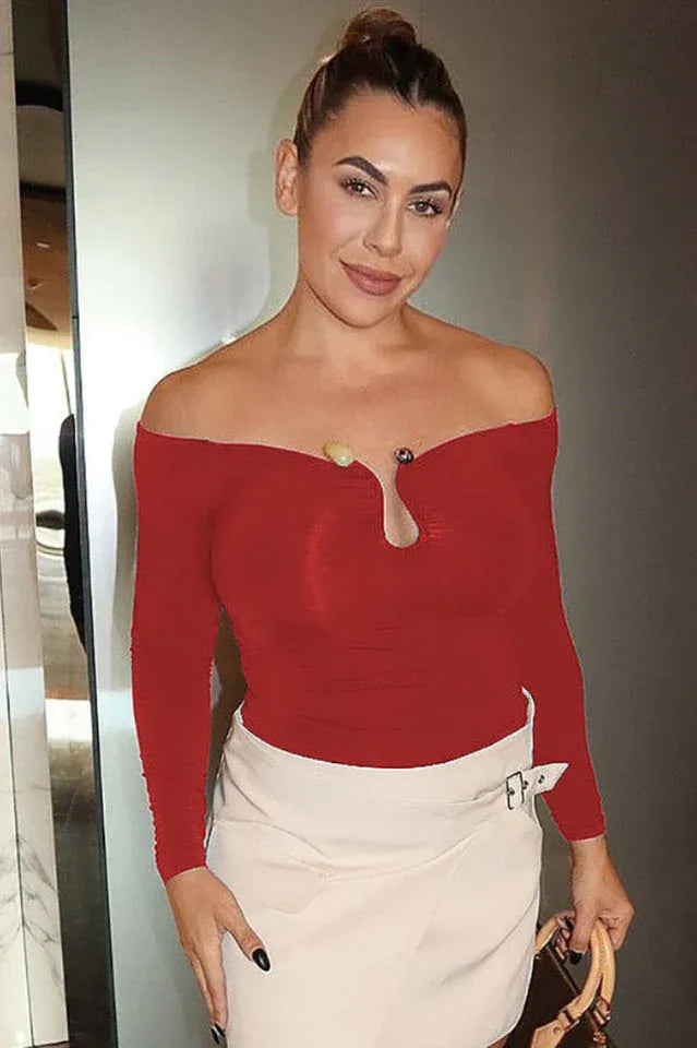 Tayla Trim Long Sleeve Top - TEVQA