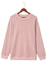 Round Neck Dropped Shoulder Sweatshirt | Dress In Beauty