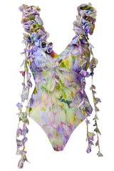 Floral applique maxi dress - View 6 | TEVQA