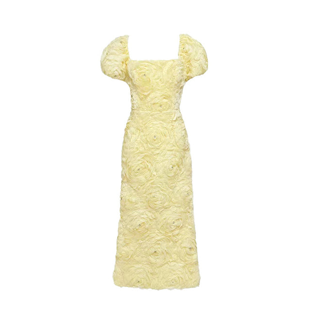 Molly Floral Applique Midi Dress | Dress In Beauty