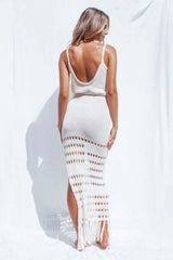 Crochet Maxi Dress - View 8 | TEVQA