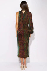 One-shoulder sequin midi dress - View 20 | TEVQA
