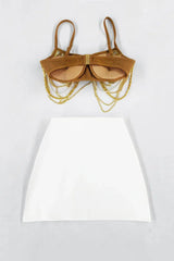 Pearl Embellished Chain Set - View 6 | TEVQA