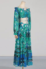 Adelise Off Shoulder Floral Skirt Set - TEVQA