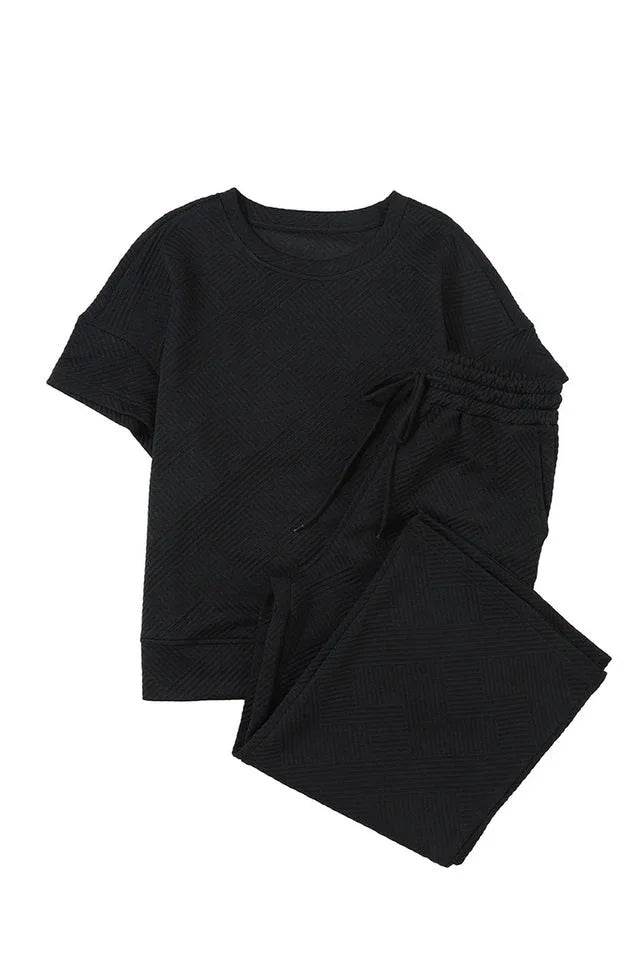 Textured Short Set - TEVQA