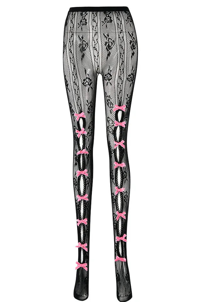 Next Level Sweetheart Lace Tights - TEVQA