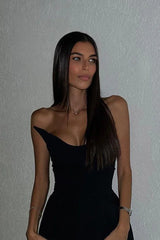 White Strapless Scarf Maxi Dress - TEVQA