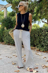 Chic Striped Wide Leg Pants | Dress In Beauty