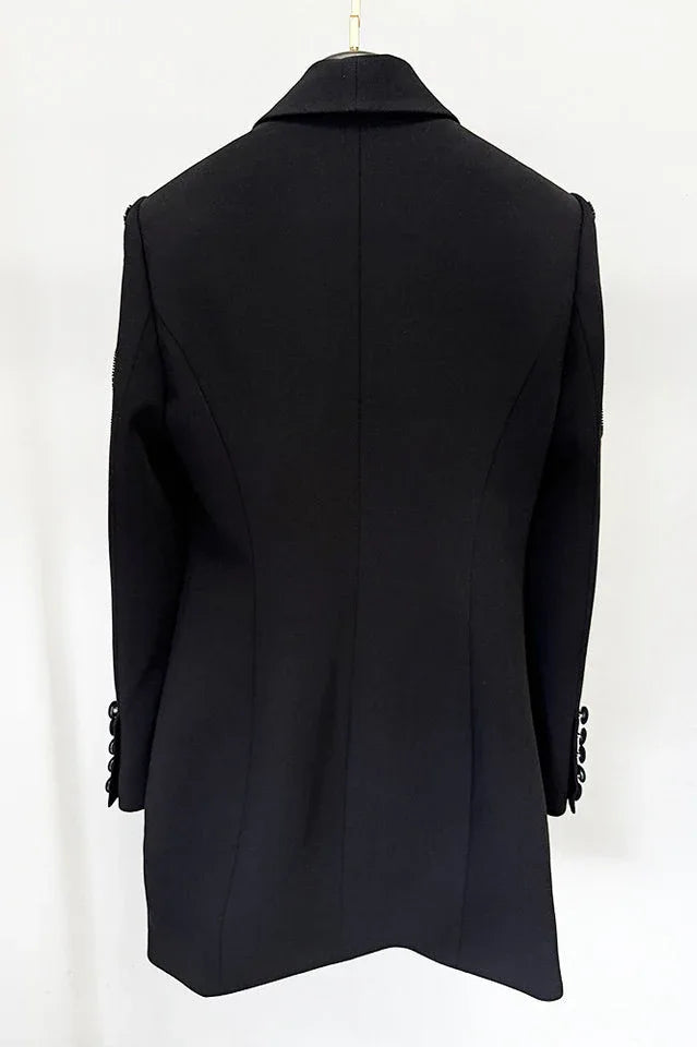 Kallie Sequin Embellished Blazer Mini Dress - View 16 | TEVQA