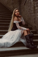 Kallatos Mesh Patchwork Dress | Dress In Beauty