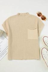 Apollo Short Sleeve Knit Sweater - TEVQA