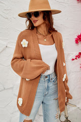 Fall In Daisy Oversized Knit Cardigan | Dress In Beauty