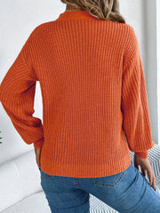 White Cutout V-Neck Cable Knit Sweater - TEVQA