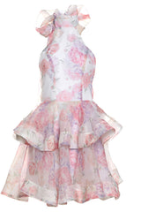 Marissa Oversized Bow Tiered Mini Dress