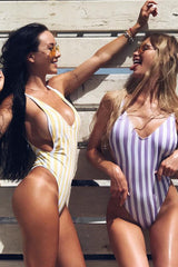 Stripe One Piece Swimsuit - Dress In Beauty