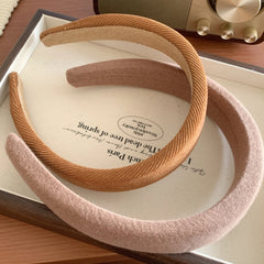 Wide Padded Headband in Brown & Neutral Tones - 1.2 Inch
