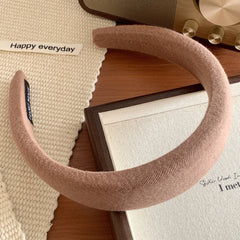 Wide Padded Headband in Brown & Neutral Tones - 1.2 Inch