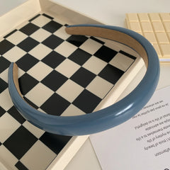 Classic Padded Faux Leather Headband - 0.8 Inch Wide