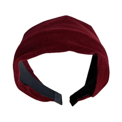 Wide Padded Velvet Headband - 2.4 Inch Holiday Statement Style - TEVQA