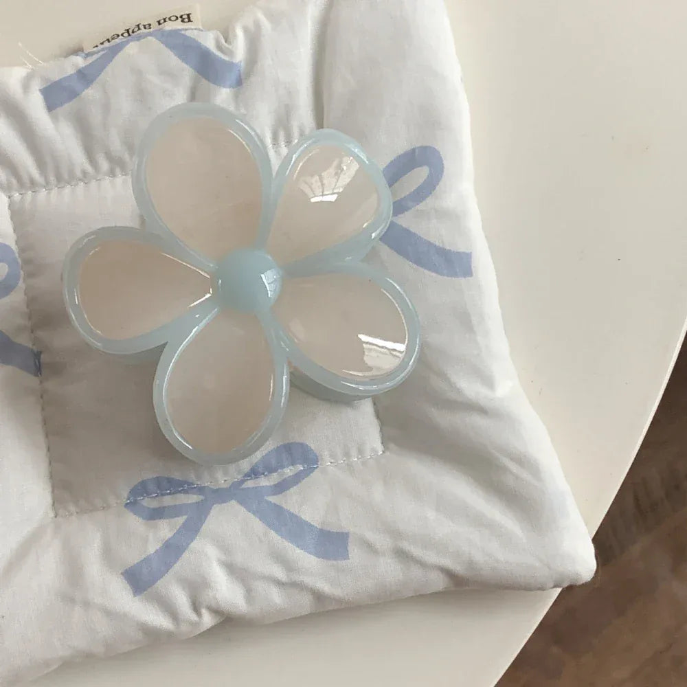 3D Plumeria Flower Hair Claw Clip - View 10 | TEVQA