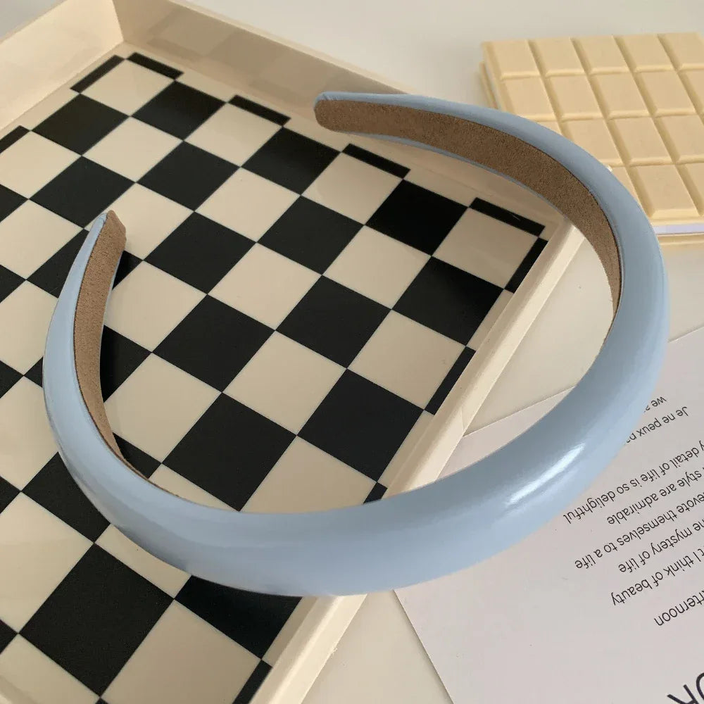 Padded faux leather headband - View 9 | TEVQA