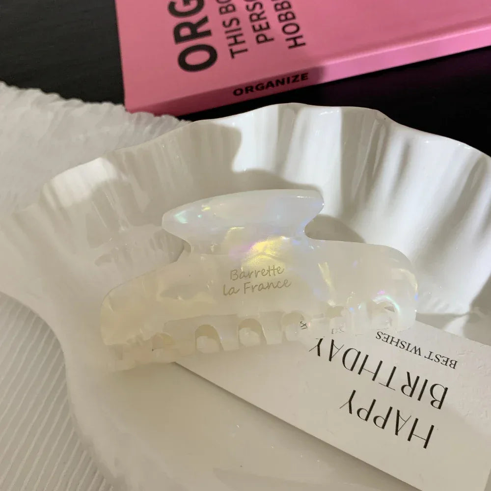 French Design Acetate Hair Claw Clip - View 11 | TEVQA
