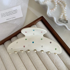 Large Rhinestone Acetate Hair Clip - View 7 | TEVQA