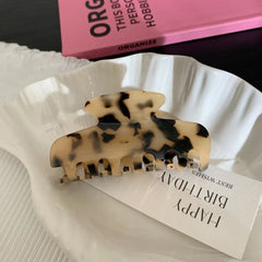 French Design Acetate Hair Claw Clip - View 7 | TEVQA