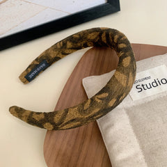 Vintage-Inspired Padded Headband Collection - 1.2 Inch Autumn Textures