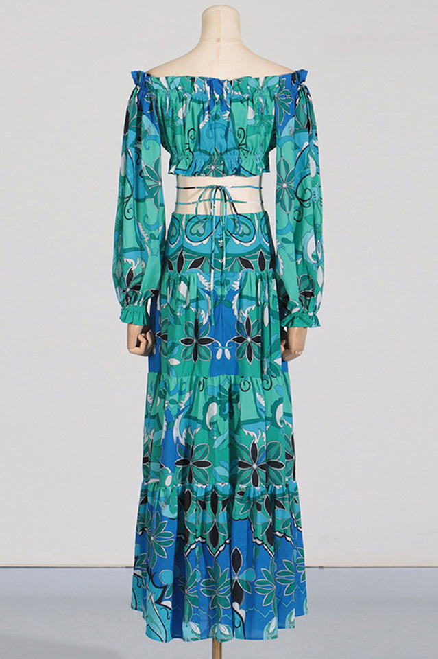 Adelise Off Shoulder Floral Skirt Set | Dress In Beauty