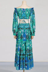 Adelise Off Shoulder Floral Skirt Set - TEVQA