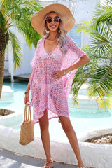 Crochet knit beach cover-up - View 18 | TEVQA