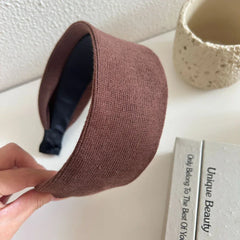 Wide Padded Knit Headband - 2.4 Inch Fashion Statement Hairband - TEVQA