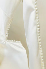 Ossie Pearl Embellished Cutout Blazer Set - TEVQA