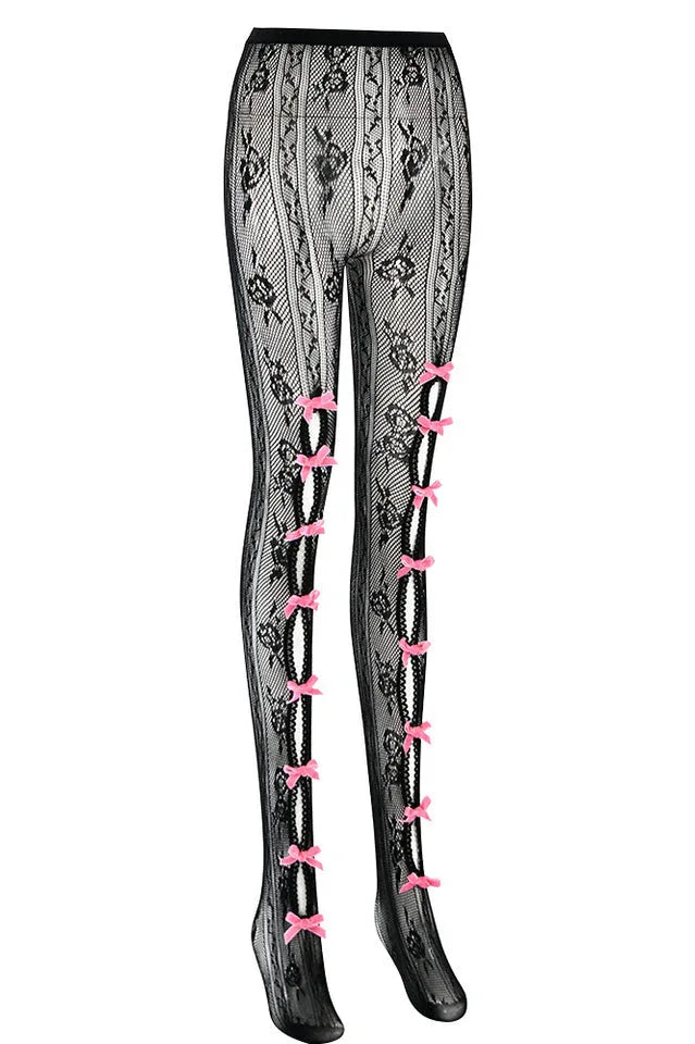 Next Level Sweetheart Lace Tights - TEVQA