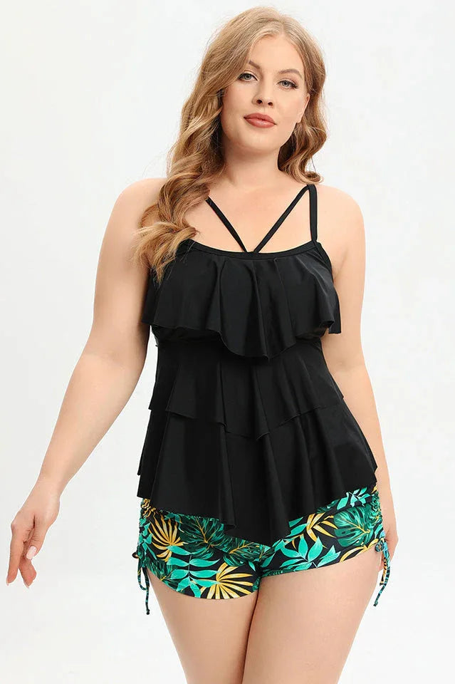 Plus size tankini swimsuit - View 9 | TEVQA