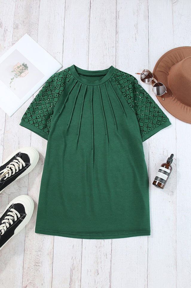 Lace Raglan Sleeve Tee | Dress In Beauty