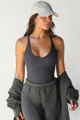 Amelie Ribbed Knit Tank Top - View 6 | TEVQA