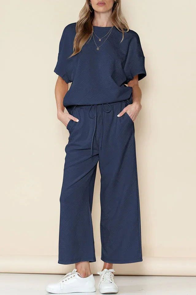 Textured Short Set - TEVQA