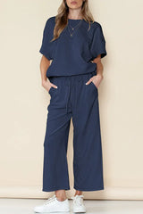 Textured Short Set - TEVQA