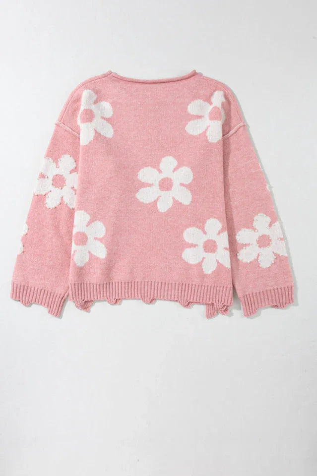 Pearl Embellished Knit Sweater - View 7 | TEVQA