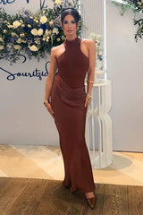 Vera Asymmetrical Cut Out Maxi Dress - TEVQA