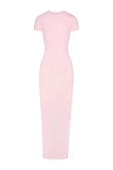 Vintage inspired crew neck maxi dress - View 8 | TEVQA