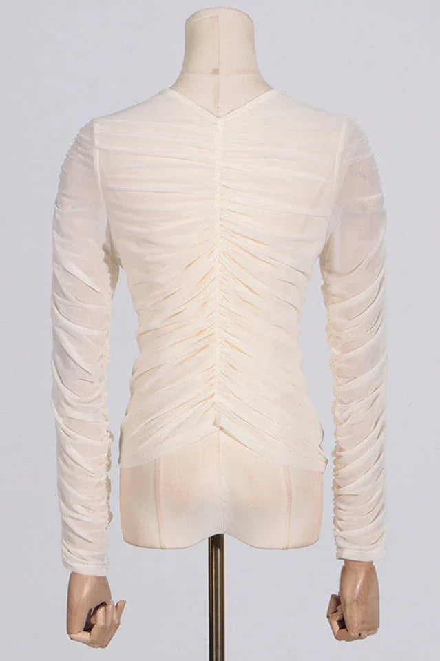 Laure Ruched Skirt Set - View 8 | TEVQA