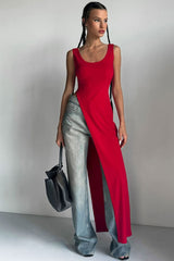 Diagonal Hem Maxi Top | Dress In Beauty